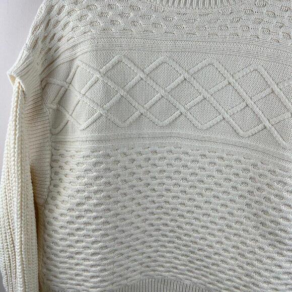 Haven Well Within Organic Cotton Layered Knit Sweater L - Picture 5 of 9